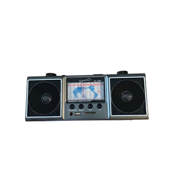 Vintage Super Star AM/FM/SW World Receiver Radio SC-1087 With Antenna - Picture 1 of 2